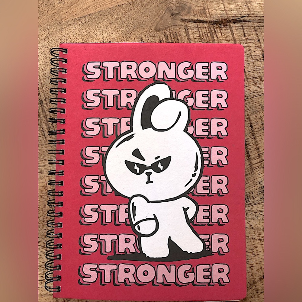 bunny inspirational notebook